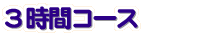 3時間コース