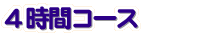 4時間コース